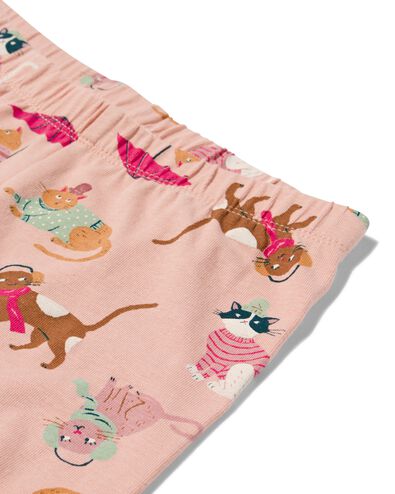 pyjama enfant ave chats et t-shirt de nuit pour poupée rose pâle 122/128 - 23050684 - HEMA