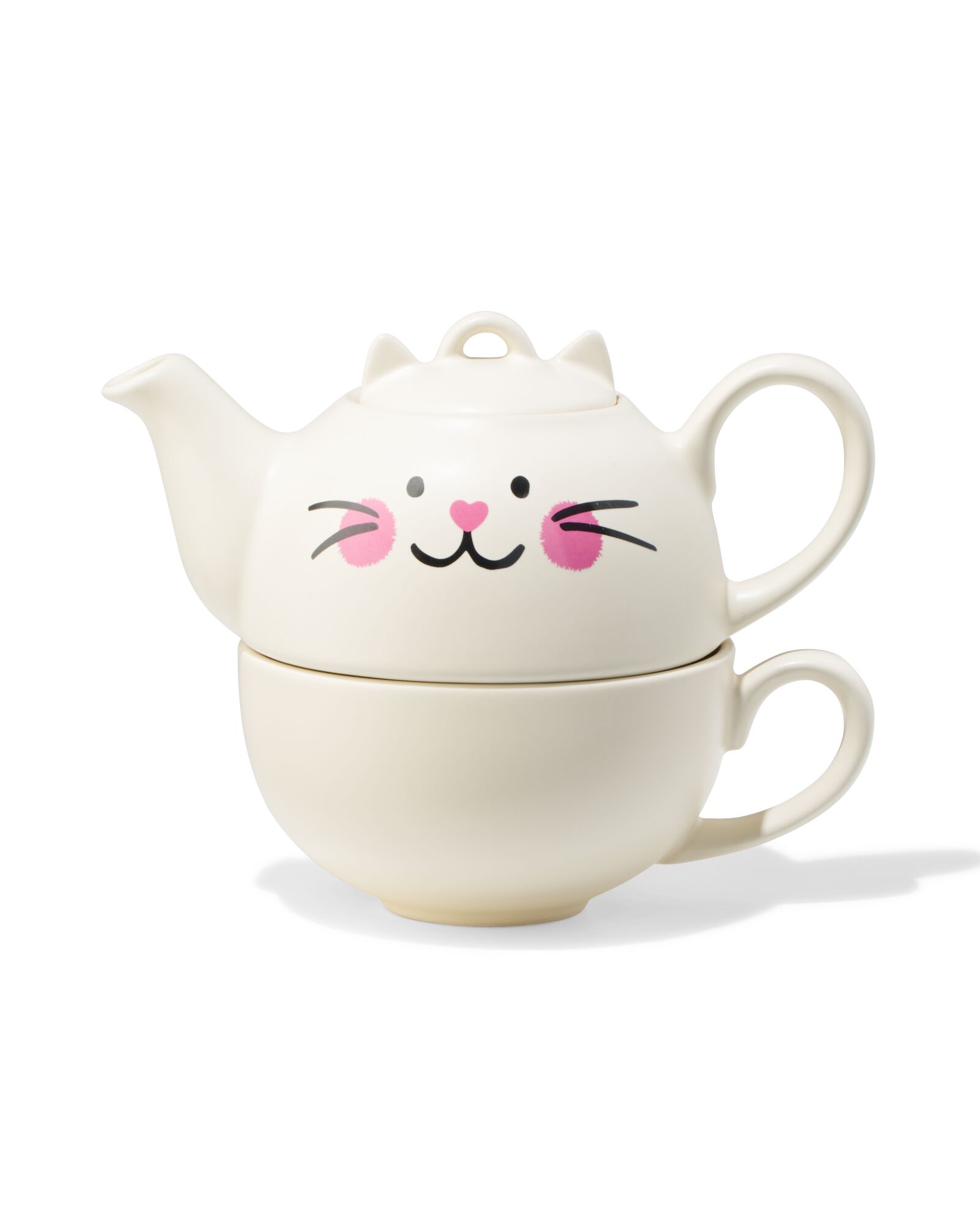 th&eacute;i&egrave;re avec tasse 300 ml c&eacute;ramique chat - 61100068 - HEMA
