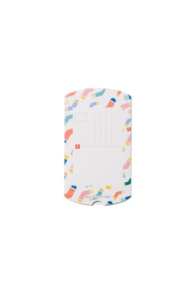 fun socks verzenddoos 15x12 wit - 4190001 - HEMA