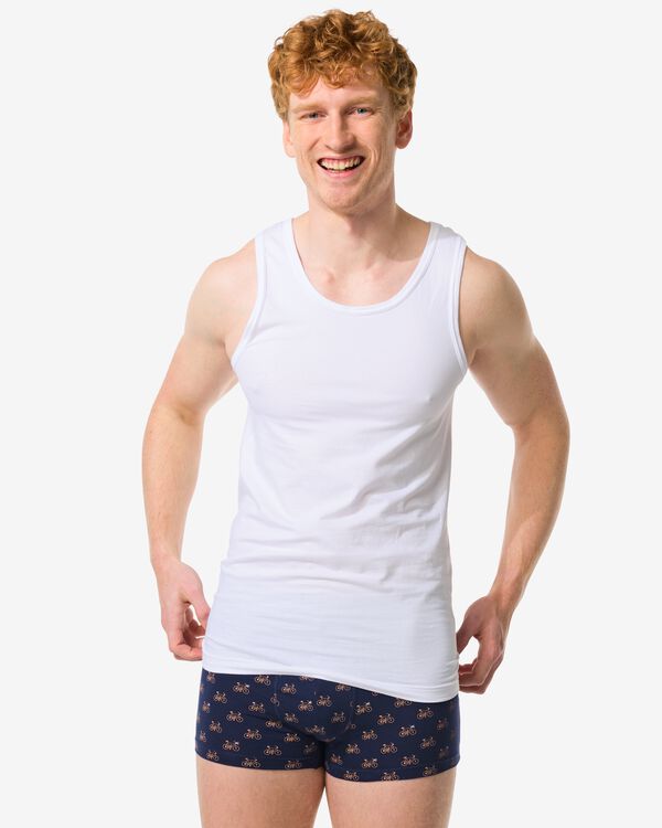 chemises homme sans couture perfect comfort - 2 pi&egrave;ces blanc blanc - 1000009850 - HEMA