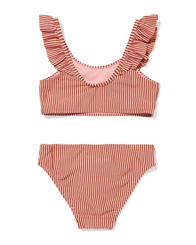 Kinderbikini Seersucker gestreift dunkelrosa dunkelrosa - 22260180DARKPINK - HEMA