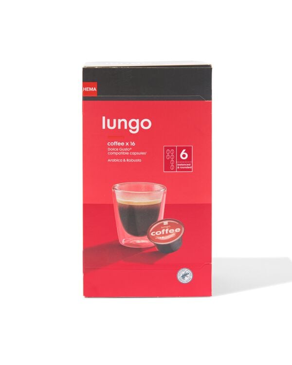 16er-Pack Kaffeekapseln Lungo - 17100132 - HEMA