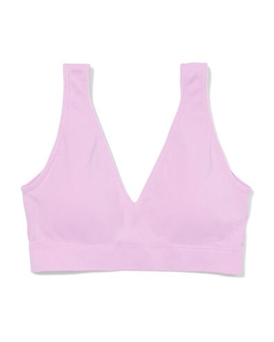 top zonder beugel naadloos lila - 21900580LILAC - HEMA
