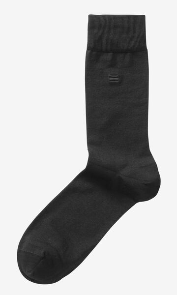 2 paires de chaussettes homme coton brillant noir - 1000009298 - HEMA