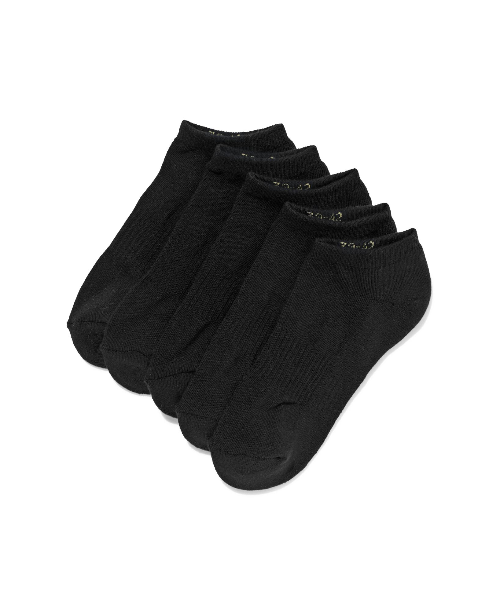 heren enkelsokken sport - 5 paar zwart zwart - 1000028315 - HEMA