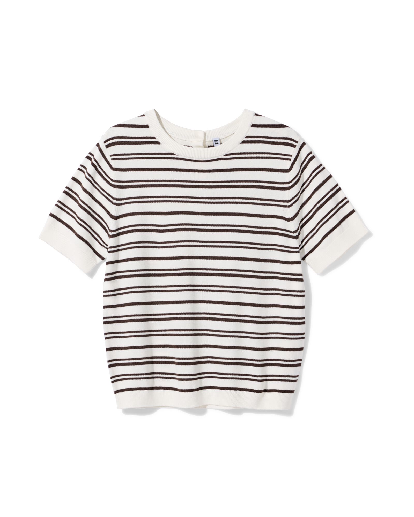 pull femme Fally maille fine rayures blanc/noir blanc/noir - 36304010WHITEBLACK - HEMA