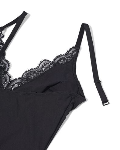 body femme gainant medium avec dentelle noir noir - 21500432BLACK - HEMA