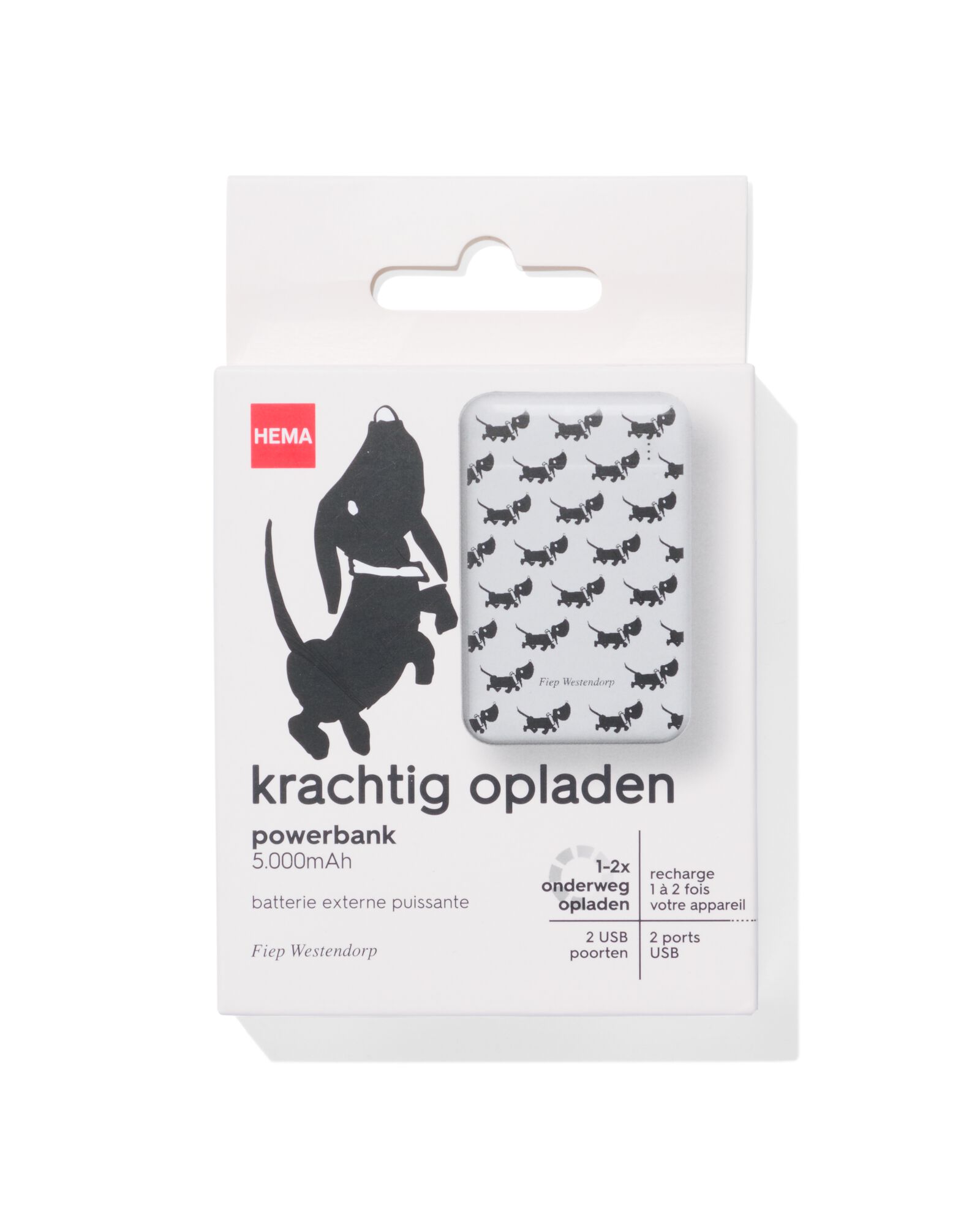 Takkie-Powerbank, 5.000 mAh - 39510004 - HEMA