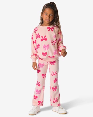 kinder kledingset trui en legging strikjes roze - 30835806PINK - HEMA