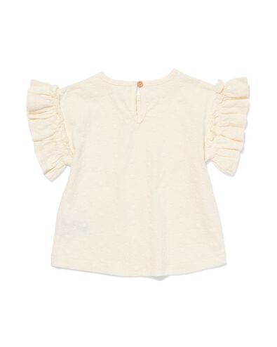 t-shirt b&eacute;b&eacute; broderie blanc cass&eacute; - 33096460OFFWHITE - HEMA