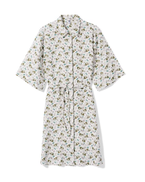 robe femme Lynn coupe droite mousseline blanc blanc - 36303910WHITE - HEMA