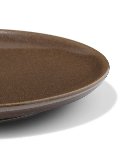 assiette &agrave; g&acirc;teau &Oslash; 16 cm PUUR &eacute;mail r&eacute;actif brun fonc&eacute; - 9650178 - HEMA