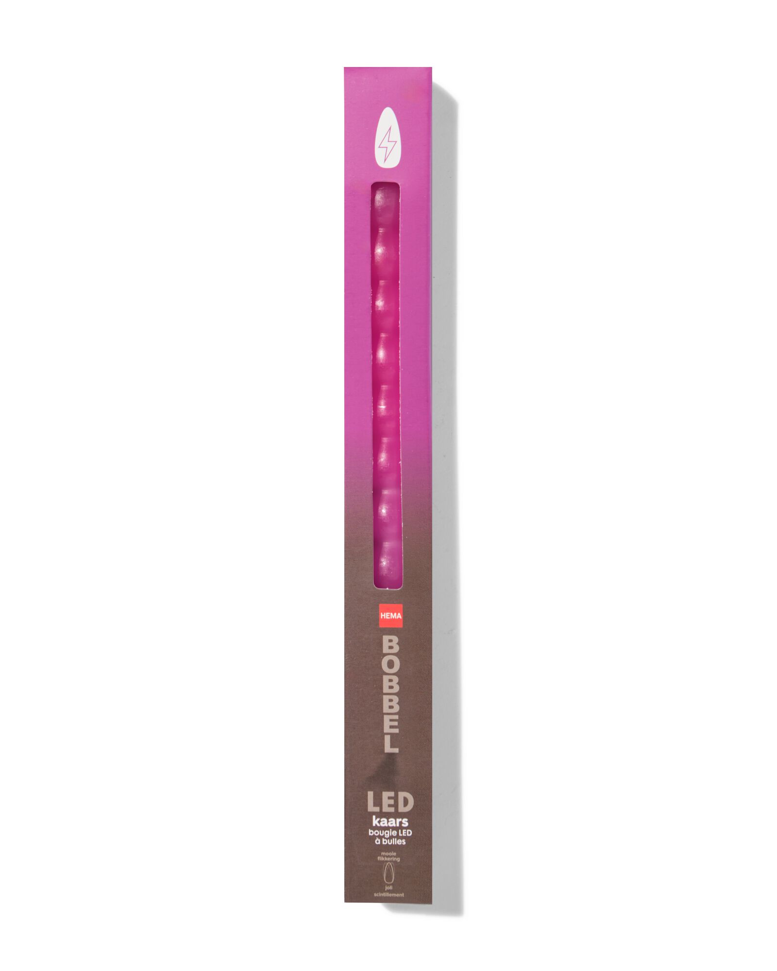 Bougie LED billes rose - 13550106 - HEMA