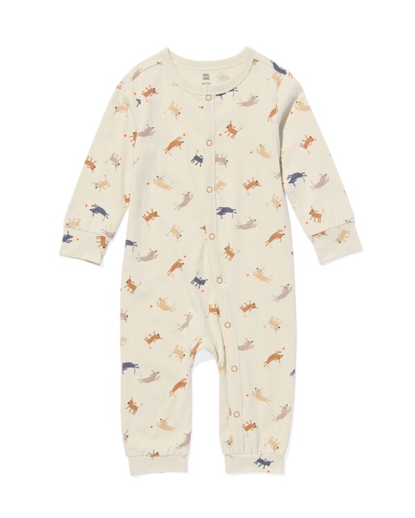 combinaison pyjama bébé chien beige beige - 33309630BEIGE - HEMA