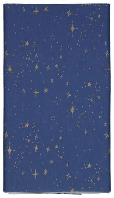 nappe en papier bleue avec des &eacute;toiles 138x220 - 25280031 - HEMA