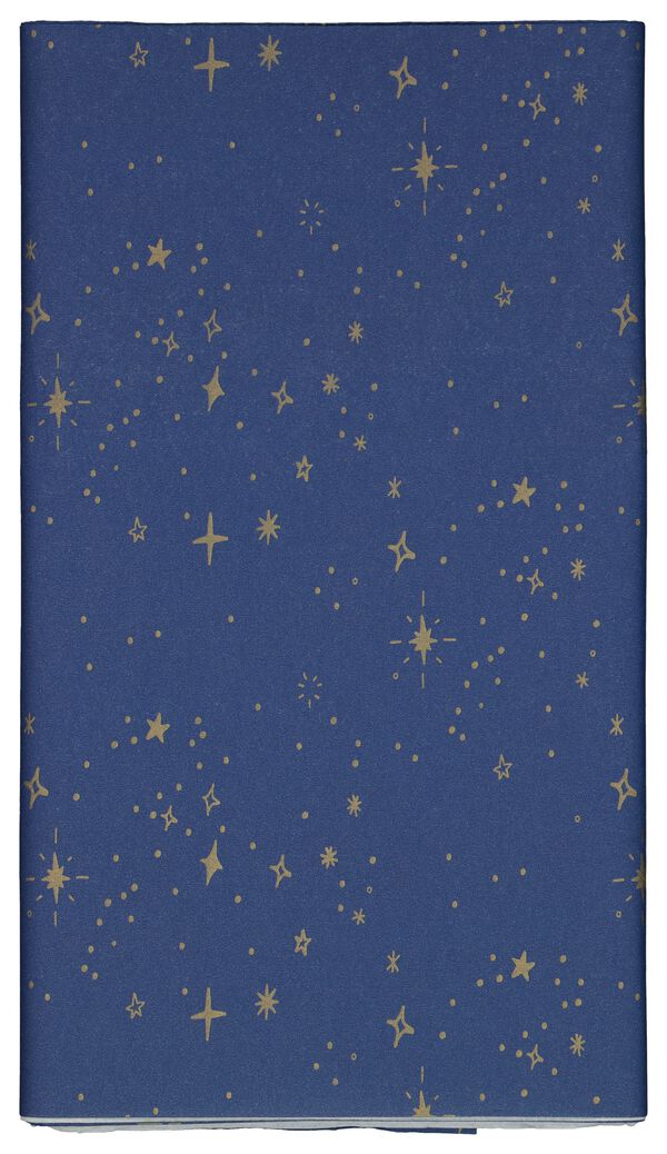 nappe en papier bleue avec des &eacute;toiles 138x220 - 25280031 - HEMA