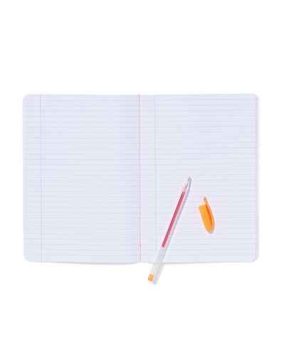 cahiers A5 lign&eacute;s rose &ndash; 3 pi&egrave;ces - 14100243 - HEMA