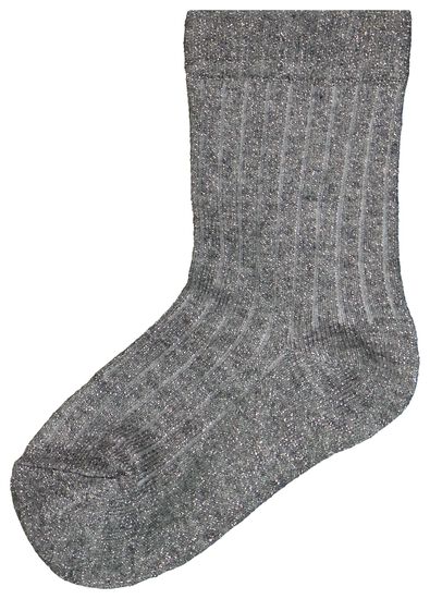 kinder sokken met katoen en glitters - 5 paar - 4380081 - HEMA