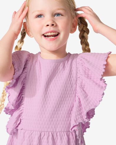 robe enfant à volants violet 122/128 - 30864363 - HEMA