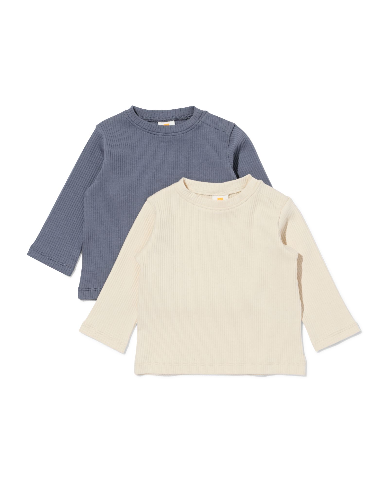 t-shirt b&eacute;b&eacute; c&ocirc;tel&eacute; - lot de 2 gris - 33148970GREY - HEMA