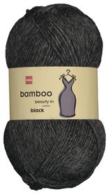 fil de laine bambou 100g noir - 1400222 - HEMA