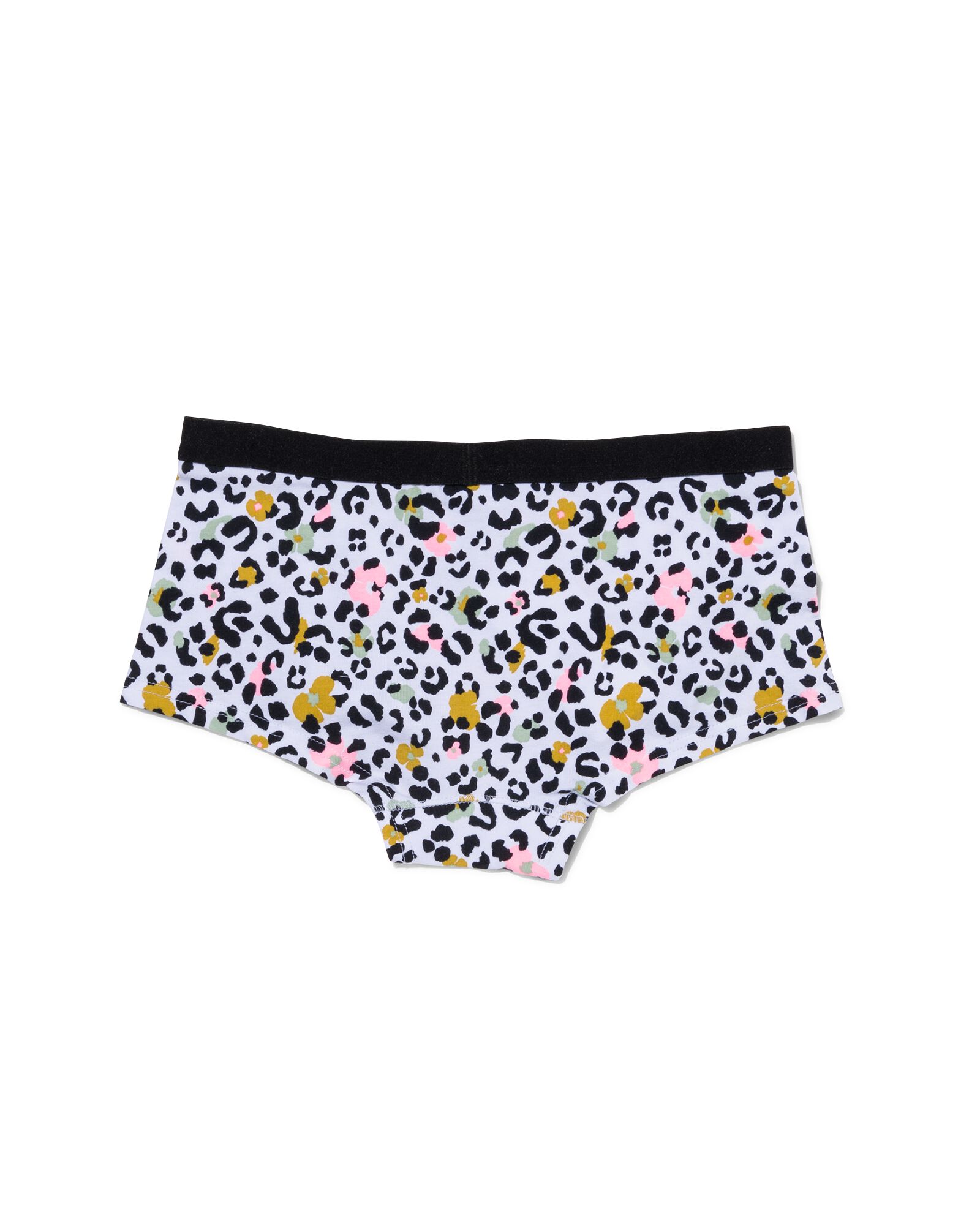 Teenager-Boxershorts, Baumwolle/Elasthan, Blumen eierschalenfarben XS - 21930515 - HEMA