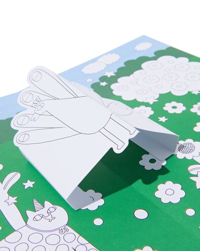 livre de coloriage pop-up A4 imagination - 15900292 - HEMA