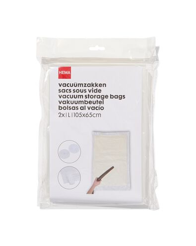 2er-Pack Vakuumbeutel, large, 105 x 65 cm - 39891030 - HEMA