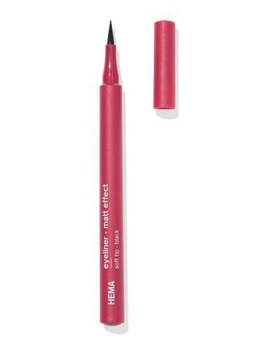 soft eyeliner waterproof noir mat - 11210392 - HEMA