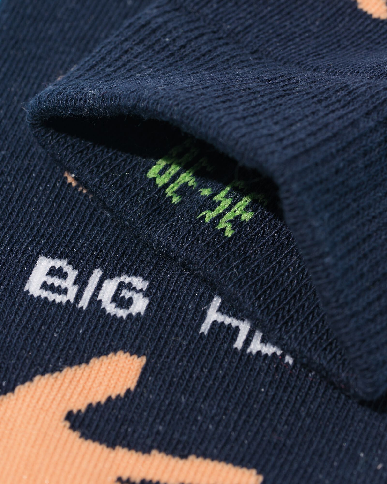 sokken met katoen big hug donkerblauw - 4124140DARKBLUE - HEMA