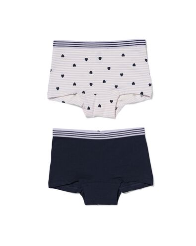 2er-Pack Kinder-Boxershorts, Baumwolle/Elasthan dunkelblau - 19391330DARKBLUE - HEMA