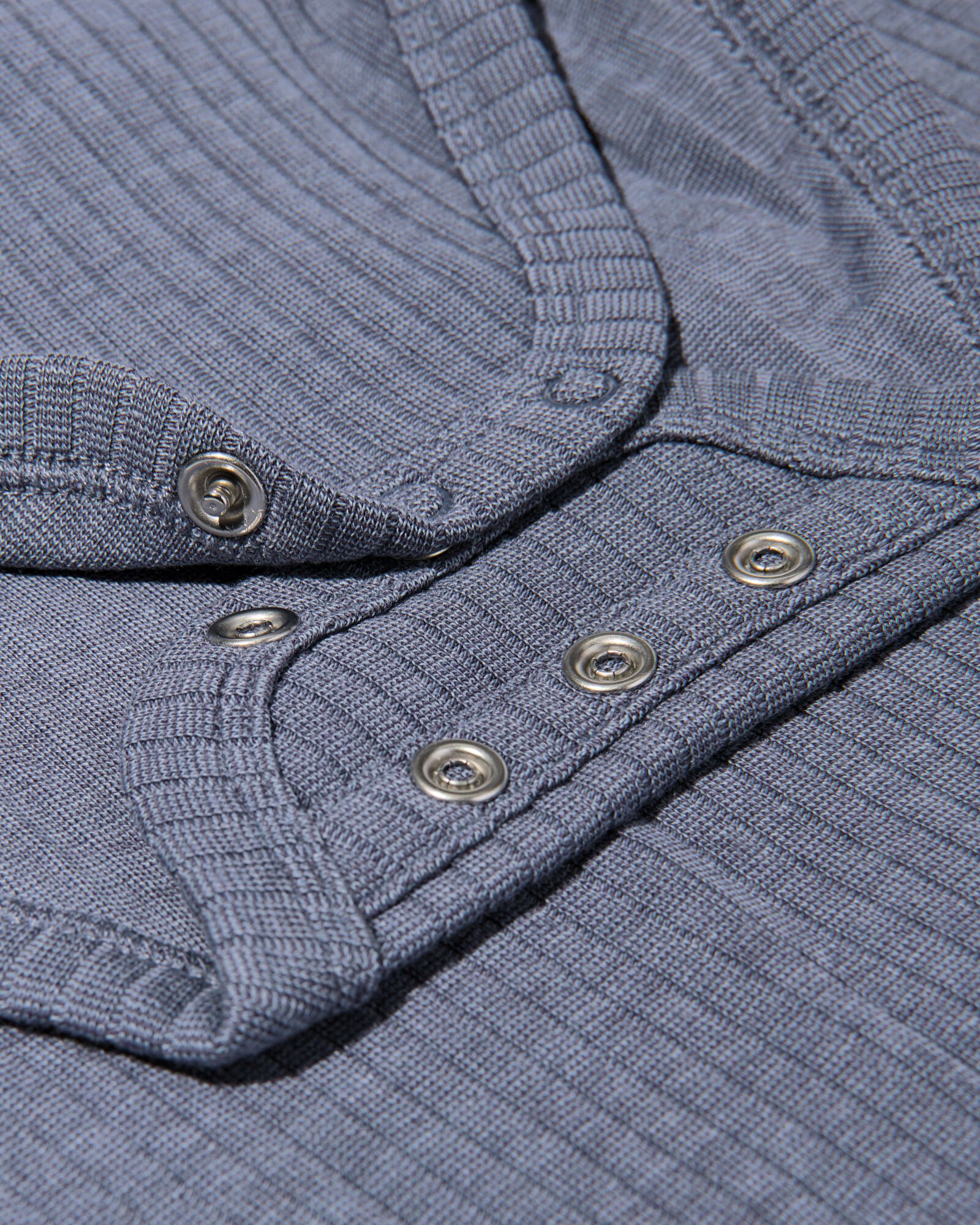 Strampler zum Mitwachsen, Bambus, gerippt blau blau - 33306650BLUE - HEMA