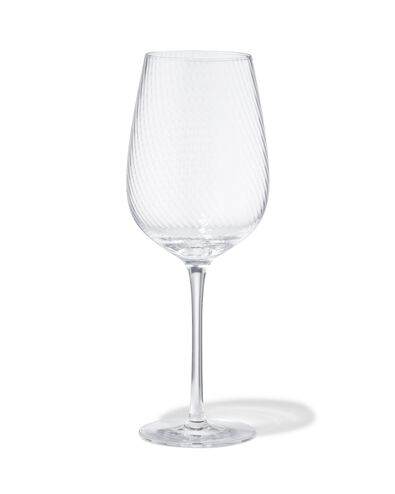Wei&szlig;weinglas, 420 ml, Bergen, Glas mit Twist, Relief - 9401154 - HEMA