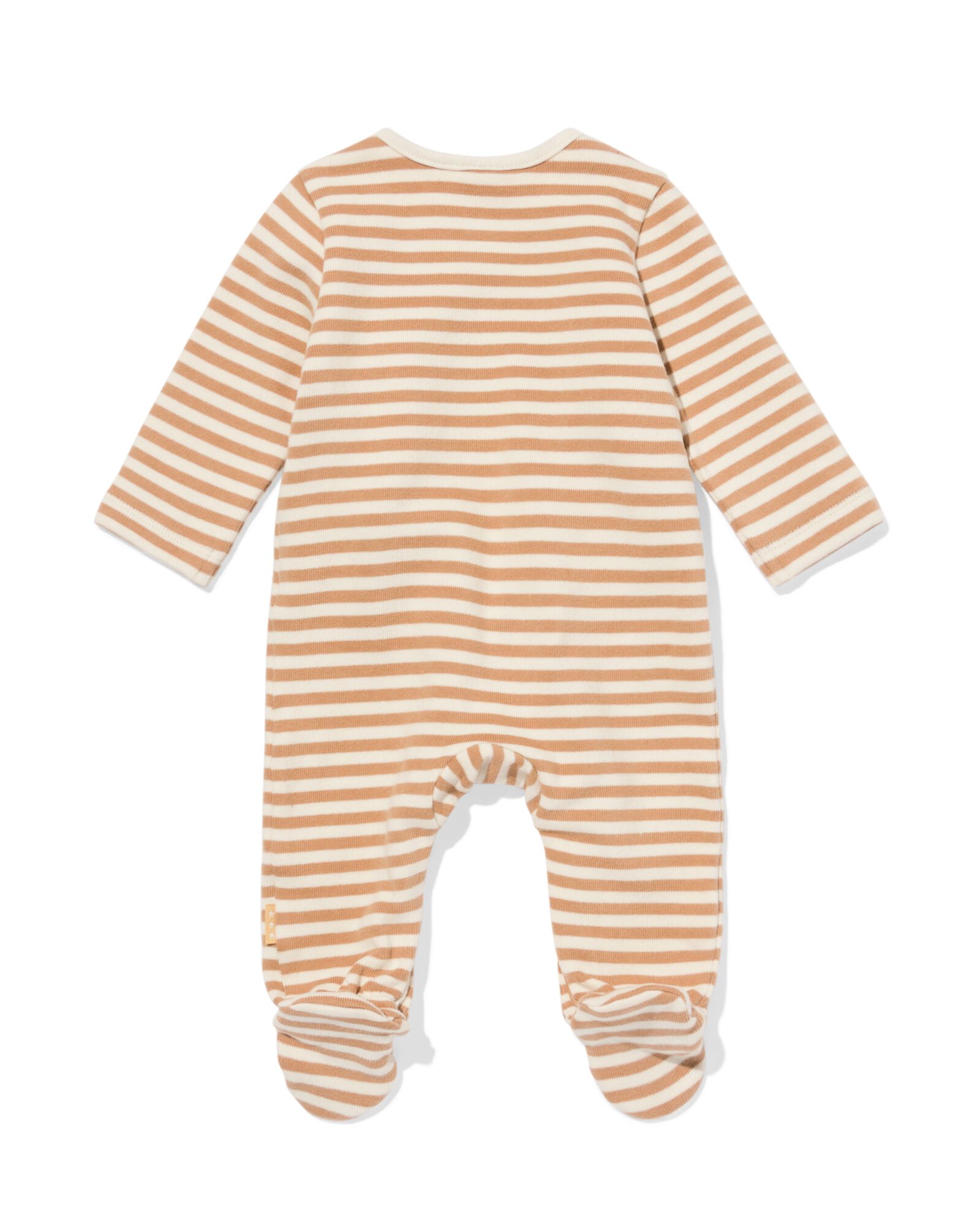 barboteuse nouveau-n&eacute; rayures marron marron - 33435720BROWN - HEMA