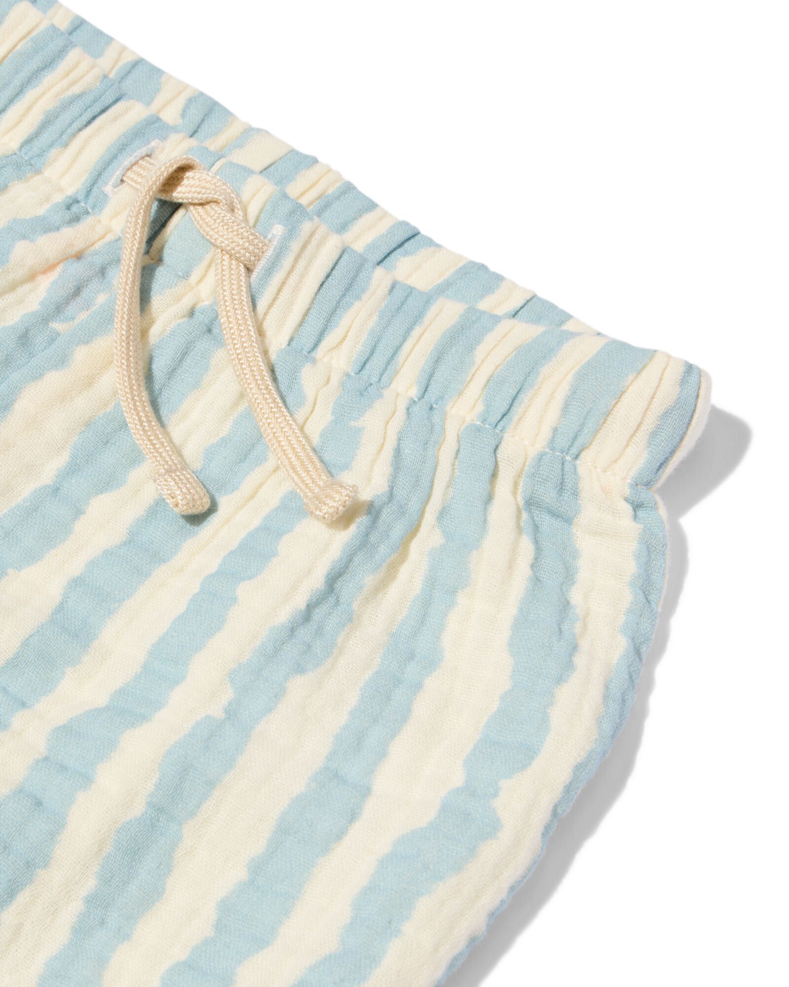 short nouveau-n&eacute; coupe confortable mousseline rayures bleu bleu - 33452020BLUE - HEMA