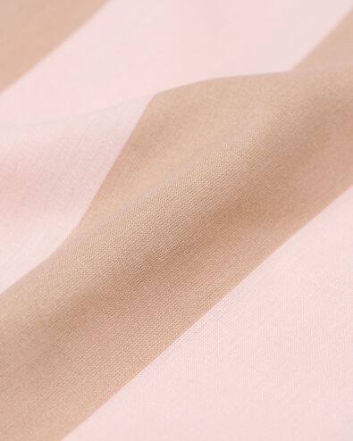 Bettbezug 140 &times; 200/220 cm weiche Baumwolle Streifen Rosa - 5750146 - HEMA