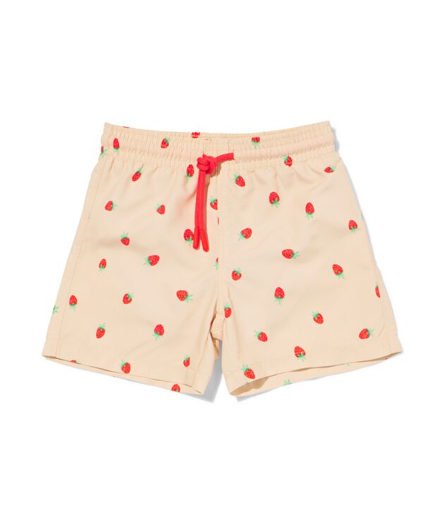 Baby-Badehose mit Erdbeeren beige beige - 33200720BEIGE - HEMA