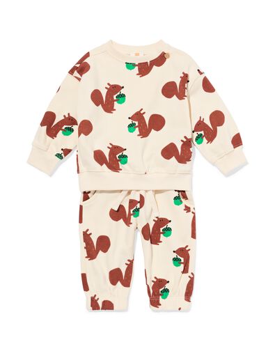 ensemble de vêtements pour bébé écureuils écru écru - 33168370ECRU - HEMA