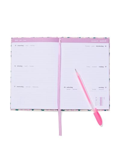 agenda 2026 A5 bloemen lila - 14500600 - HEMA