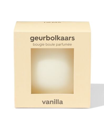 geur bolkaars ⌀10cm vanille - 13507610 - HEMA