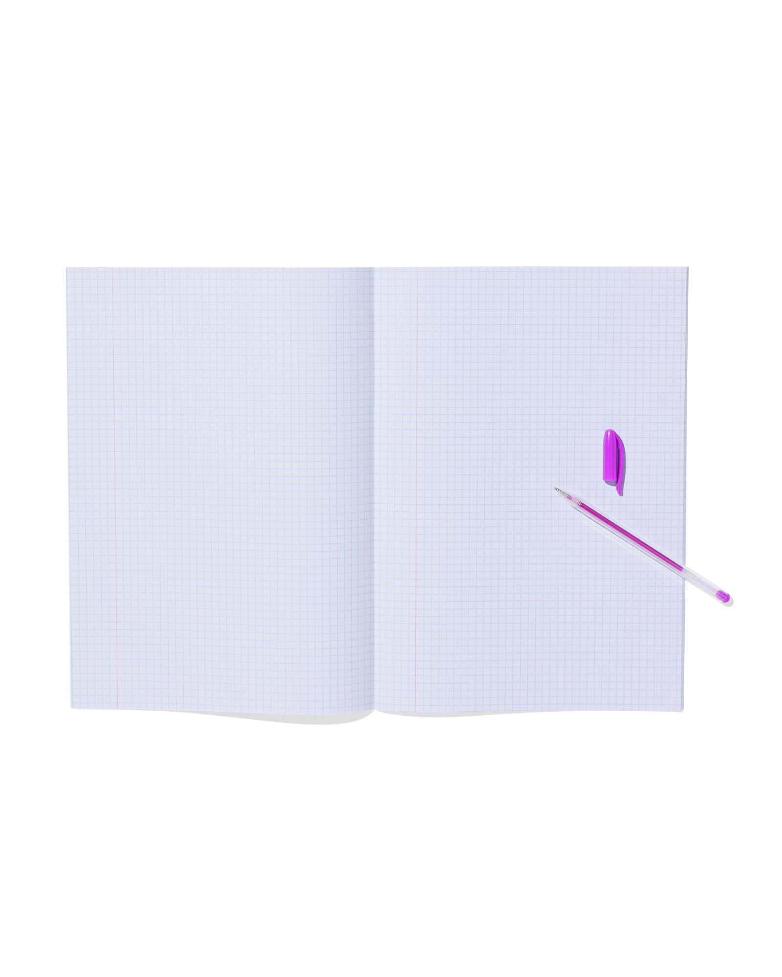 3 cahiers format A4&nbsp;&agrave; carreaux 5mm bleu - 14120227 - HEMA