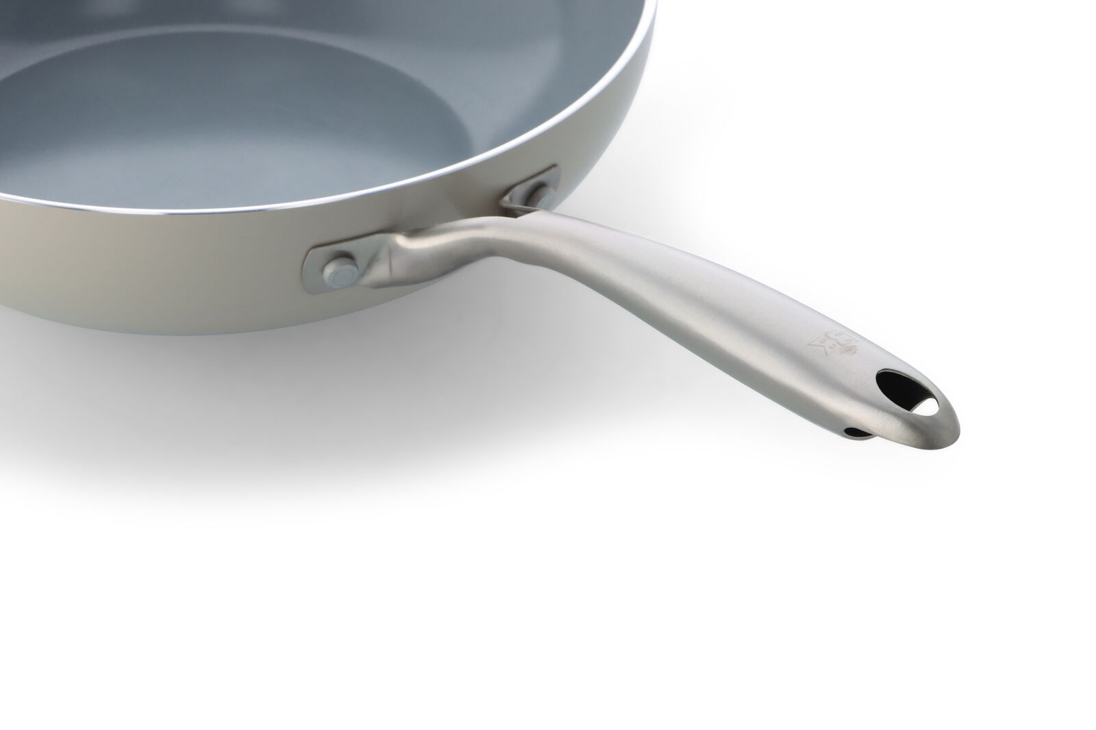 wok BK pan &Oslash;28 cm c&eacute;ramique sans PFAS beige - 80190226 - HEMA