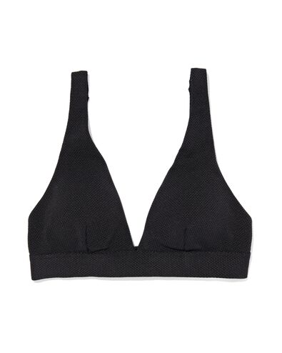 Damen-Triangel-Bikinioberteil, hoch schwarz schwarz - 22351460BLACK - HEMA