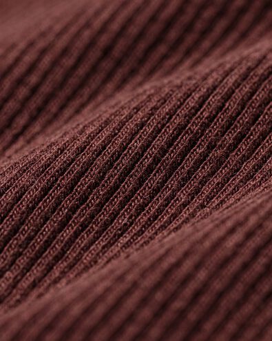 newborn meegroei legging LENZING™ ECOVERO™ rib donkerbruin donkerbruin - 33429120DARKBROWN - HEMA