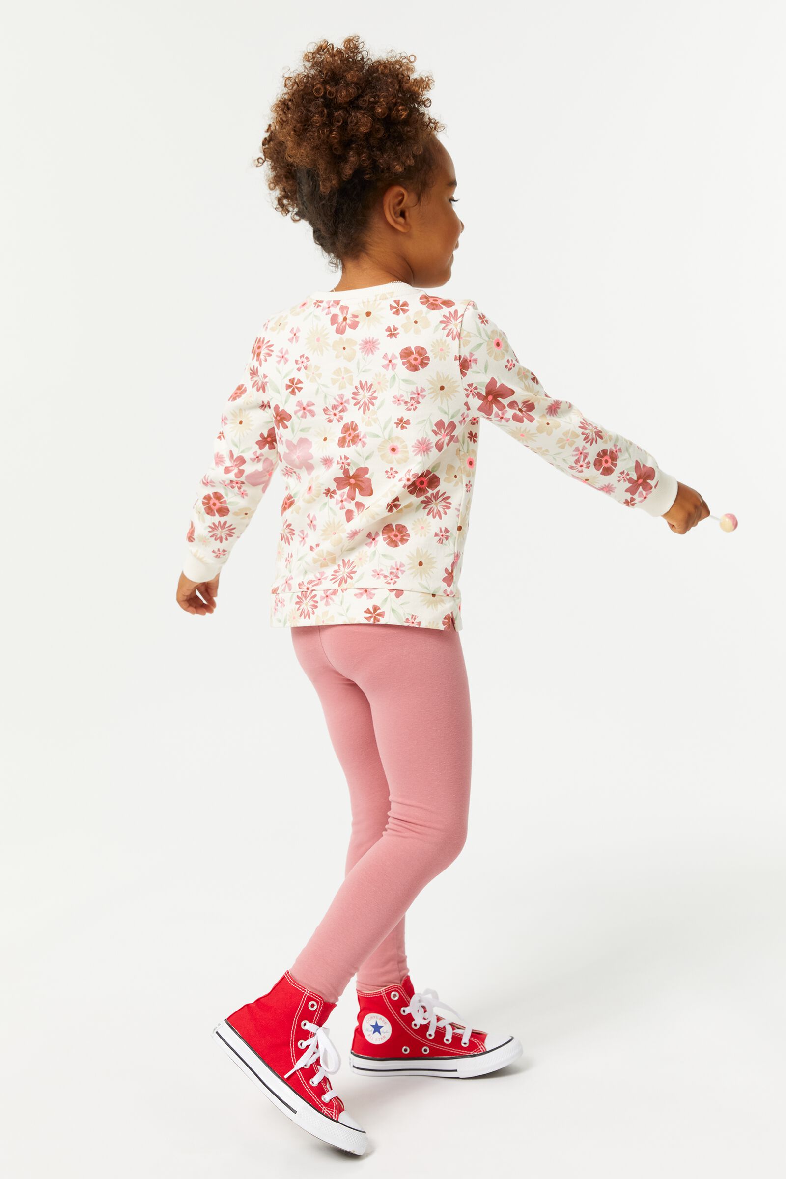 legging enfant - coton bio rose rose - 1000028638 - HEMA
