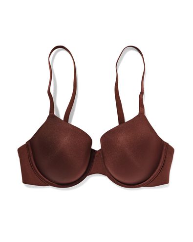 soutien-gorge pr&eacute;form&eacute; avec armatures micro recycl&eacute; marron fonc&eacute; marron fonc&eacute; - 21800616DARKBROWN - HEMA