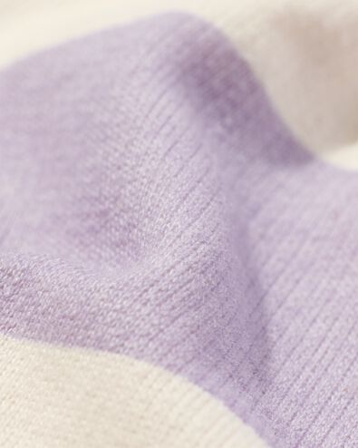 t-shirt bébé rayures non blanchi violet 68 - 33193442 - HEMA