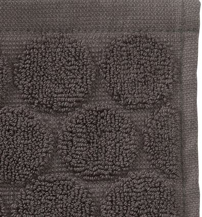 serviettes de bain - qualité épaisse - à pois gris foncé - 1000015161 - HEMA