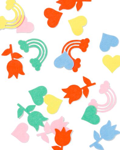 viltstickers figuren - 90 stuks - 15960024 - HEMA