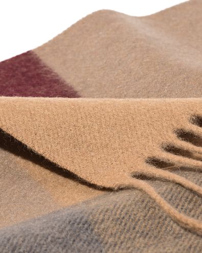 herensjaal ruiten bordeaux - 16500035 - HEMA